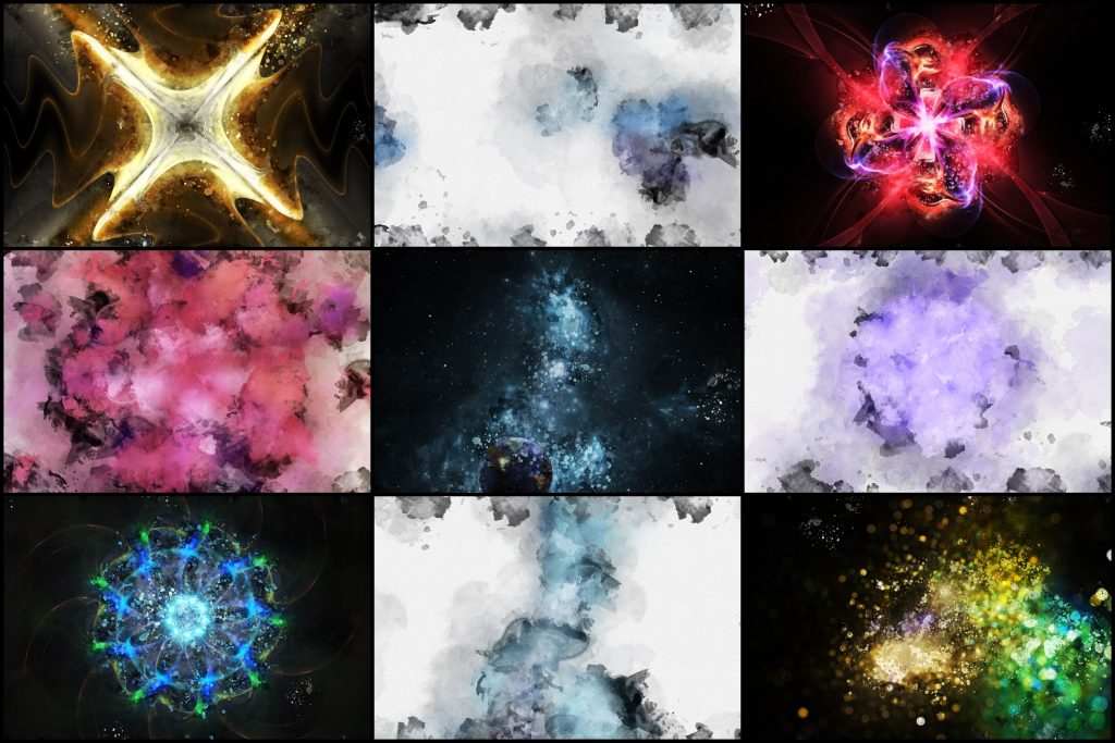 Blue cosmic background