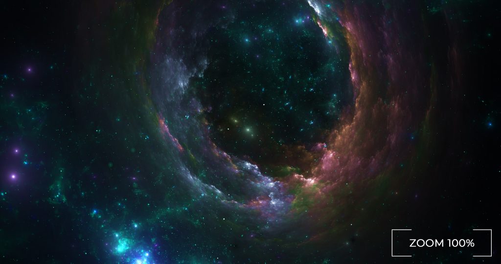 Bright nebula patch background