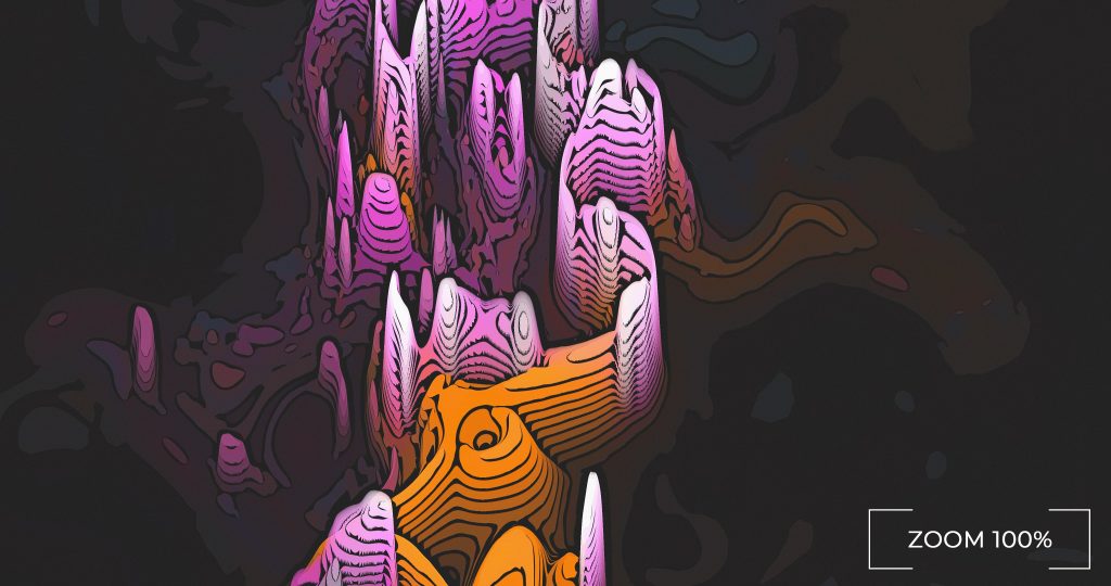 Astronomical gas formations background