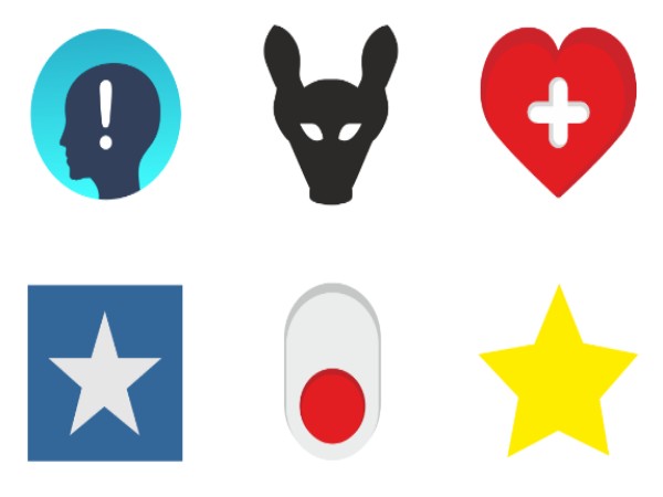 Star, Heart logotype design