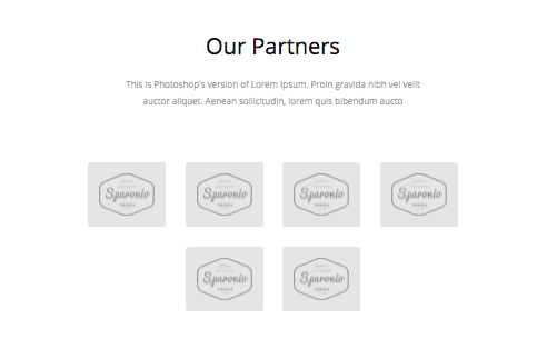 website template for partners page