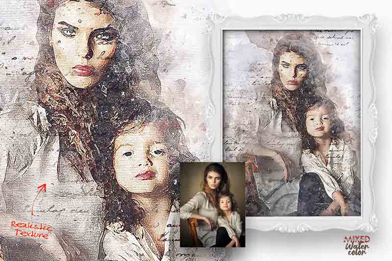 4-Mixed-Watercolor-Photoshop-Action