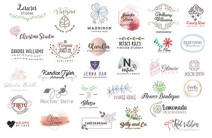 Compilation of aesthetic vector logos - Logo Design templates