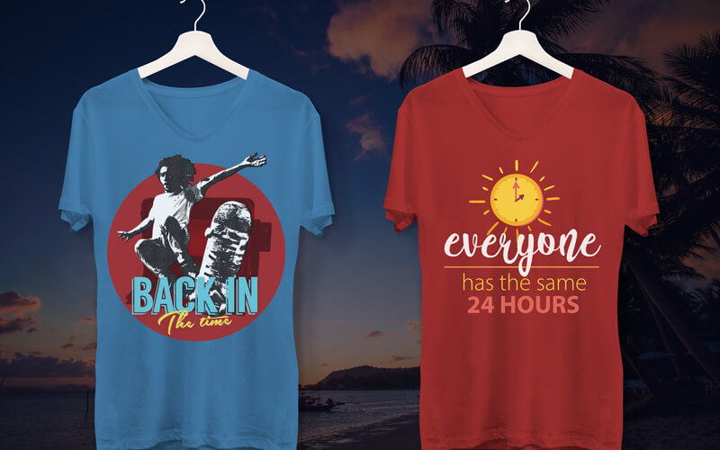 Chic and Trendy T-Shirt Illustrations