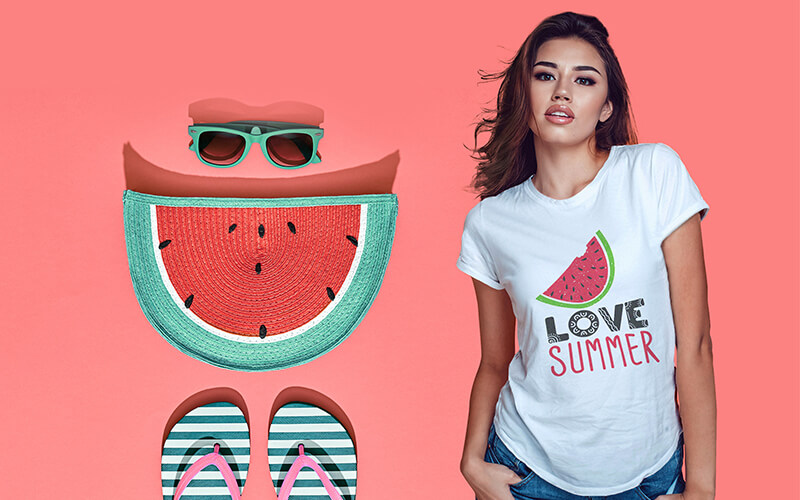 Watermelon themed t-shirt