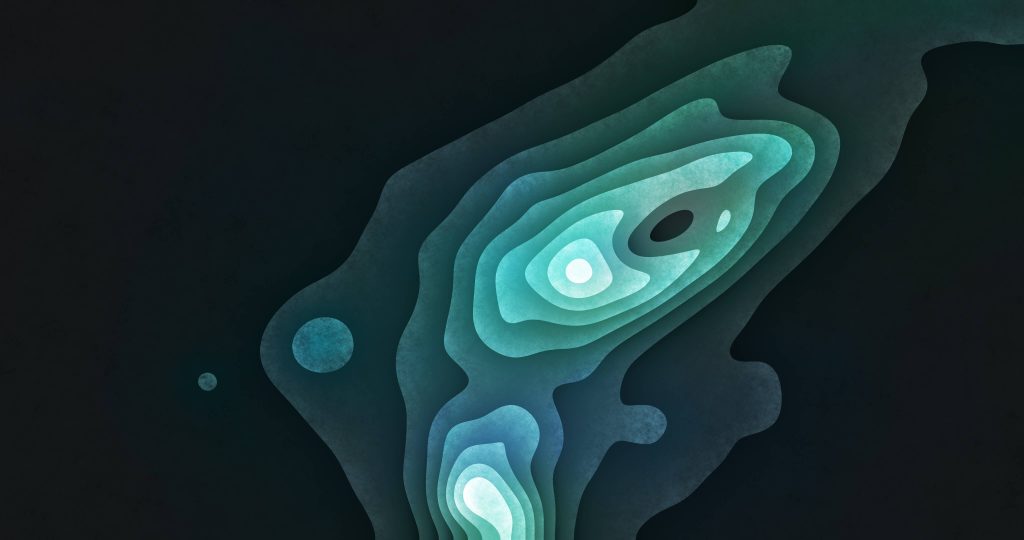 sea green Abstract galaxy background