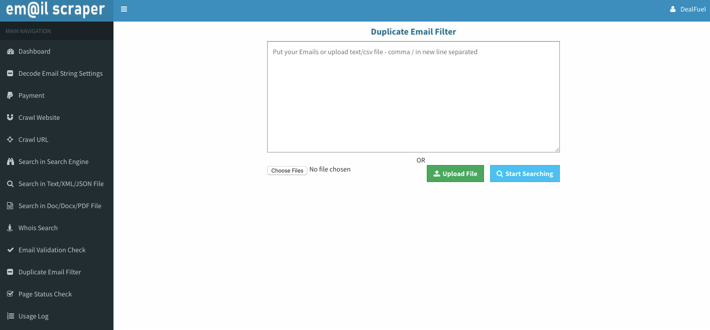 Duplicate-Email-Filter-Preview EmailScraper - Duplicate Email Filter