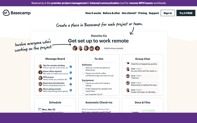 Cover image for Basecamp - Real-time communication Tool