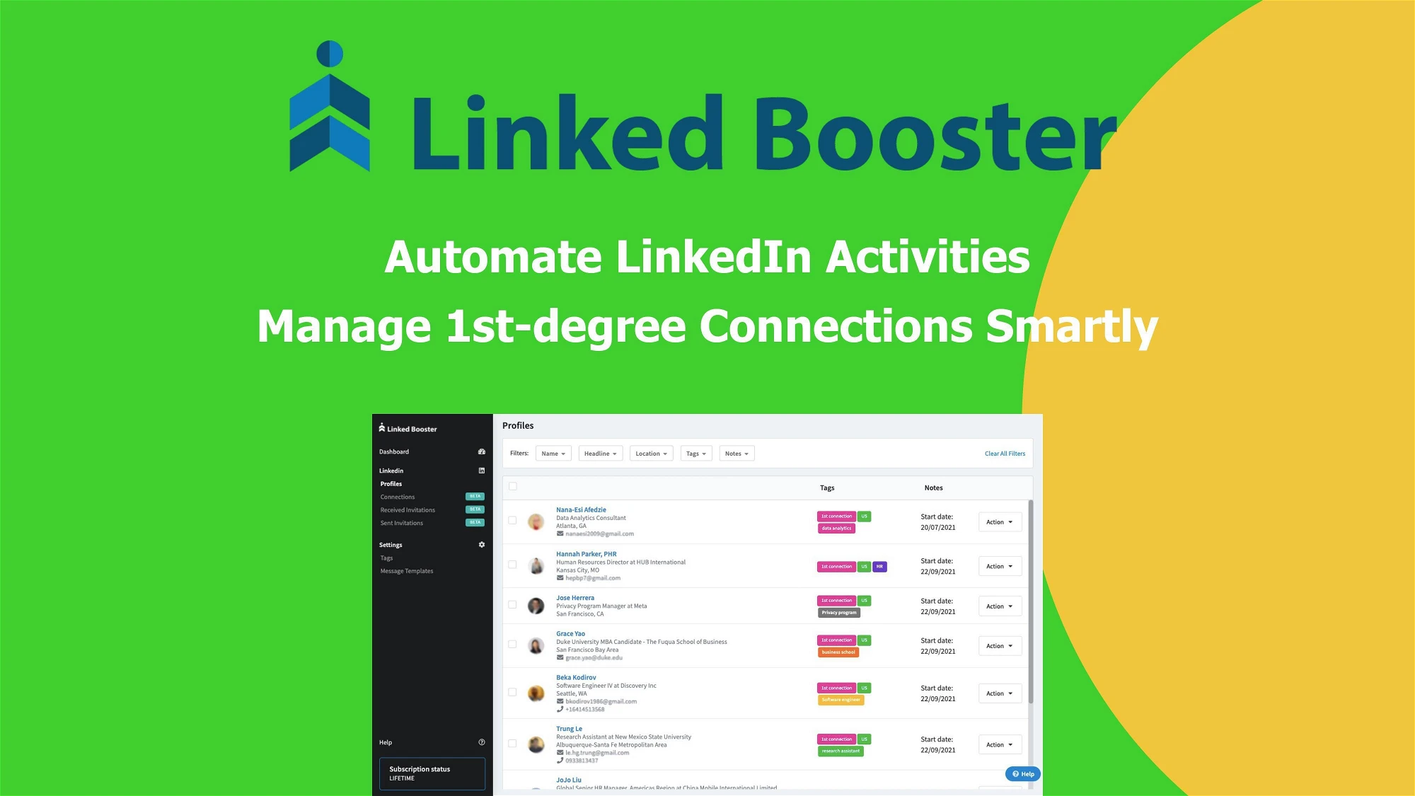 Linked Booster - LinkedIn Automation Tool feature image
