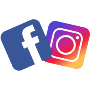 Facebook and instagram logos