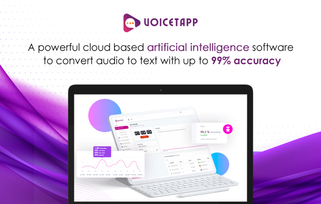 voicetapp cloud based AI transcriber