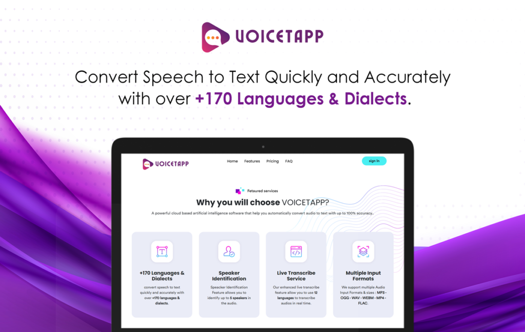 Voicetapp - Transcribe Audio to text