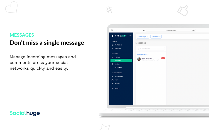 Social Huge -Affordable social media management information about messages