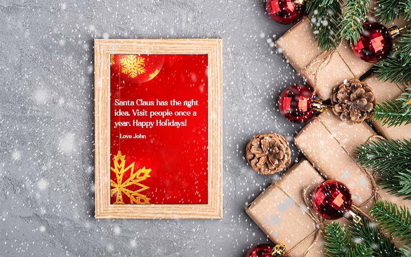 Photo frame for Christmas