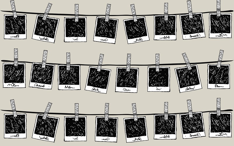 A collection of old style frames for photos