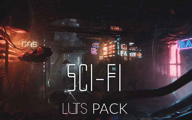 Sci-Fi LUTs in this Unity Asset Store -unity game asset