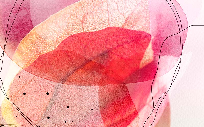 Red and pink abstract watercolor background in beautiful backgrounds