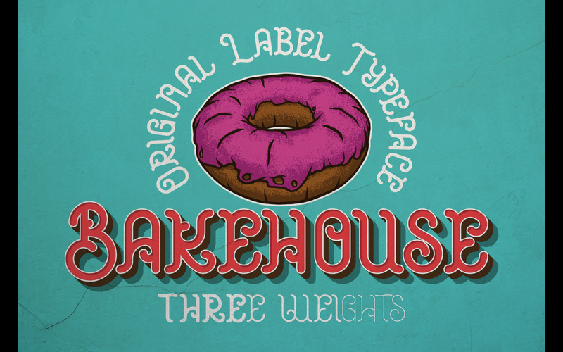 Bakehouse typefaces to use in this fun fonts bundle