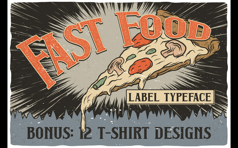 Fast Food typefaces to be used available in this fun fonts bundle