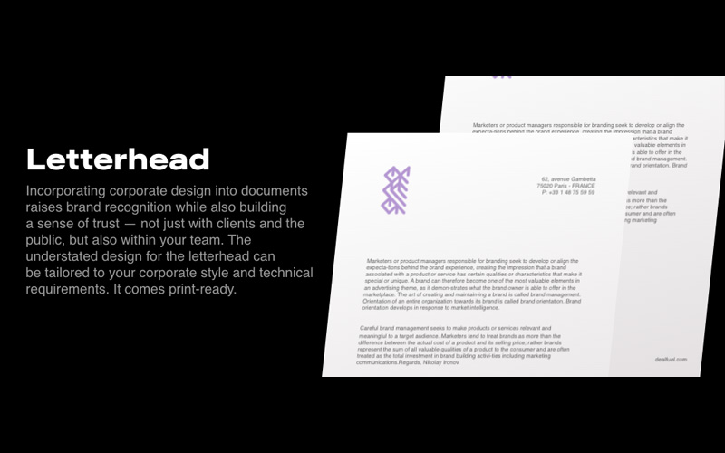 A brief about Letterhead by Ironov - AI logo creator