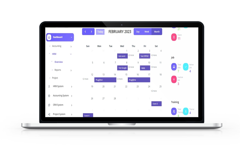 Biznave Cloud ERP Software - HRM Preview