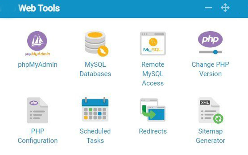 Web Tools Tab showcasing multiple webtools