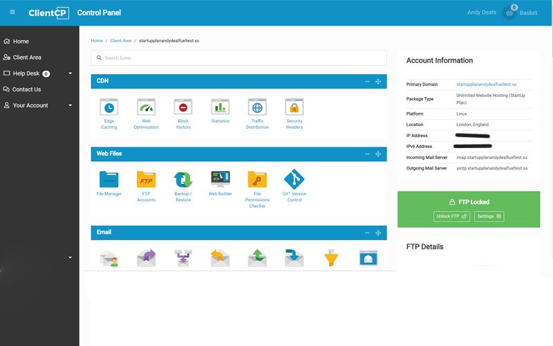 StartHost - Lifetime hosting Client control panel