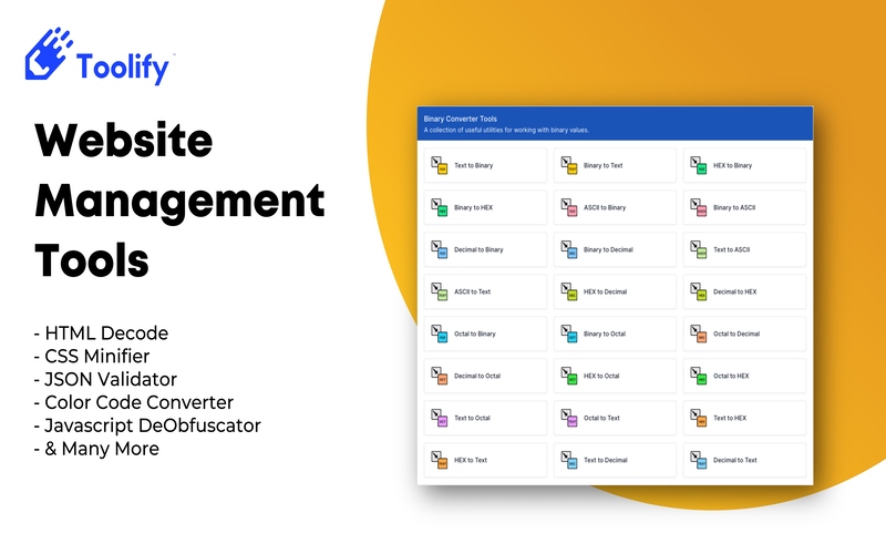 Toolify Website Management Tools