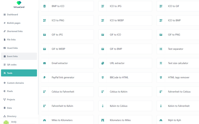 Virtua Card Tools Dashboard5