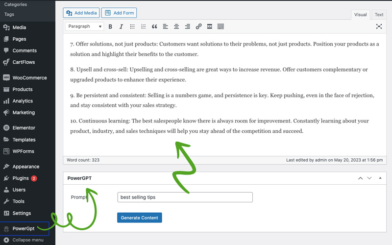 PowerGPT - ChatGPT Content Generator