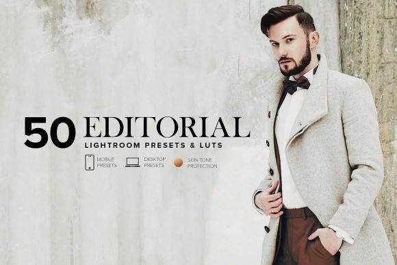 Cover image for Editorial lightroom presets in the professional lightroom preset bundle.