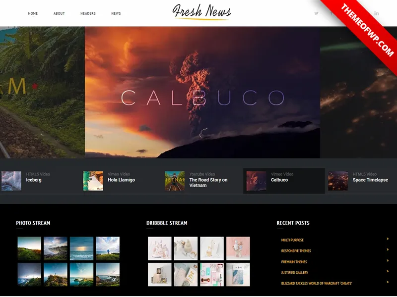 FreshNews Clean Minimal Multipurpose WordPress Theme