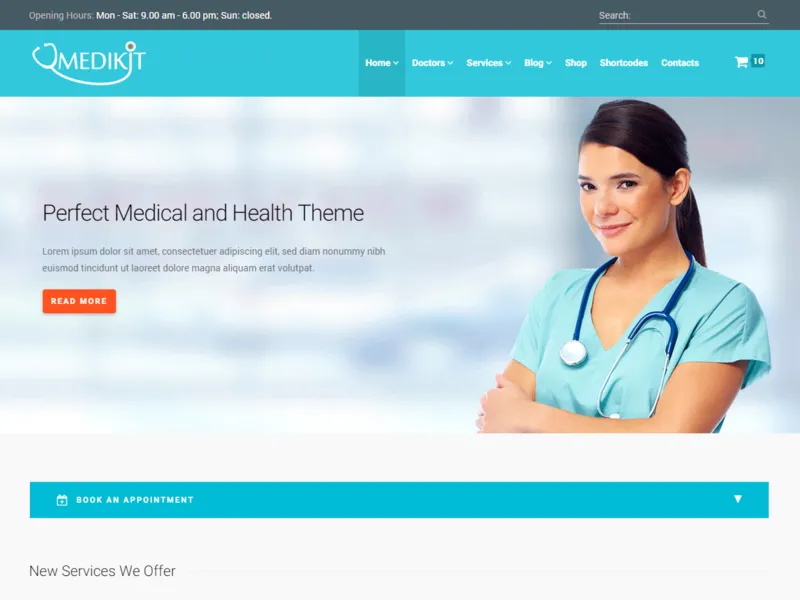 Medikit - Health & Medical WordPress Theme