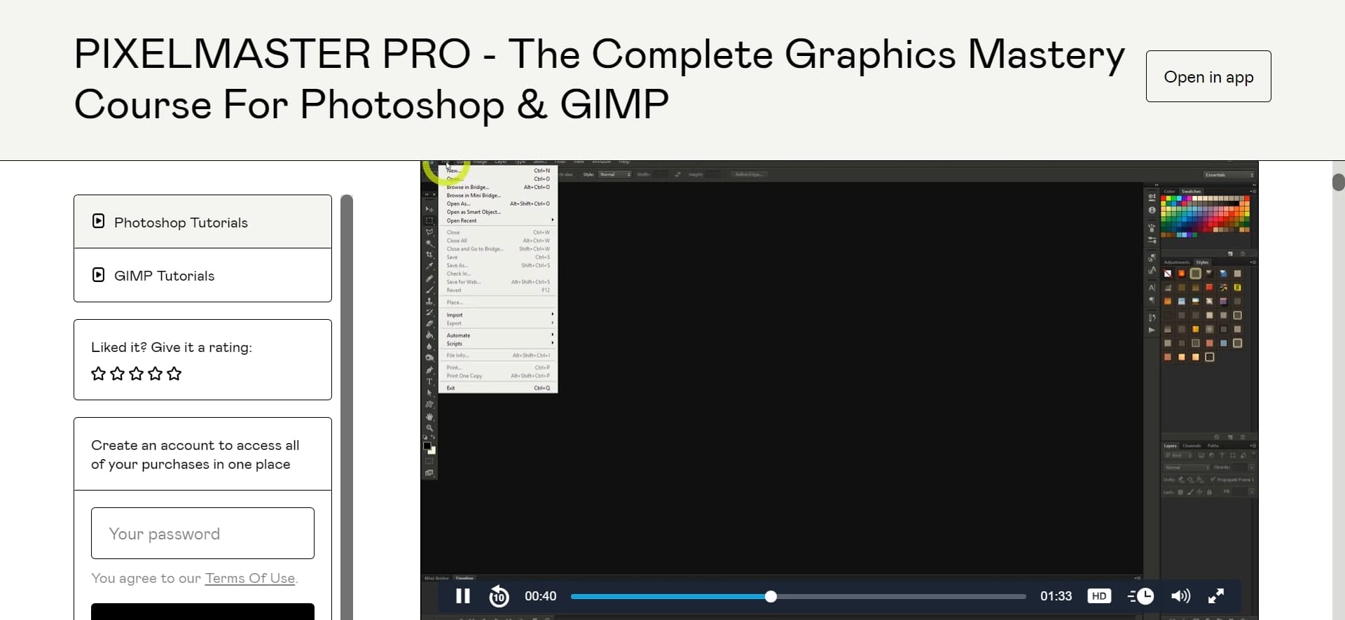 Pixelmaster Pro - graphic design course
