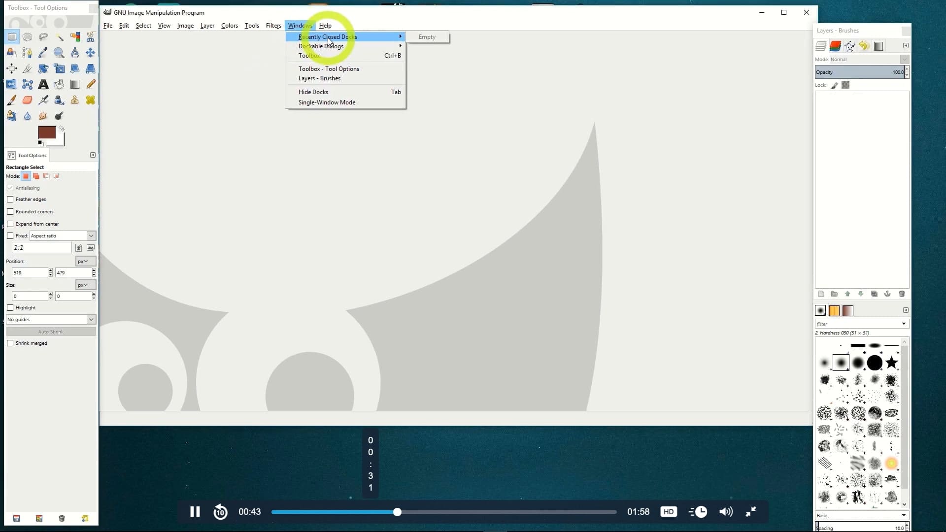 GIMP Tools and uses