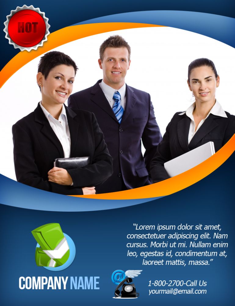 Corporate Flyer template preview image