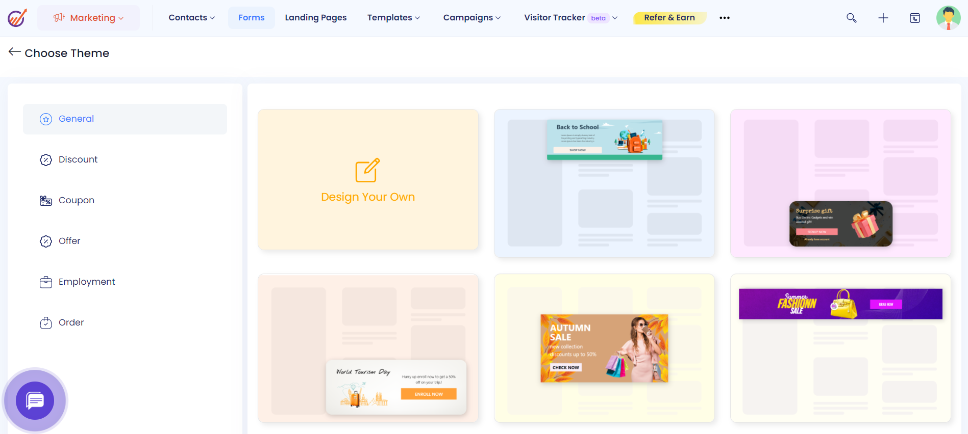 Rule based form preview in Engagebay - CRM for small businesses