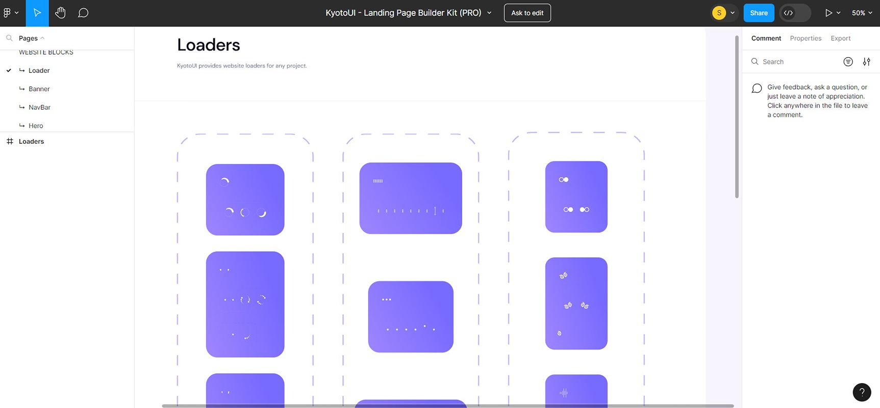 Loader blocks of KyotoUI