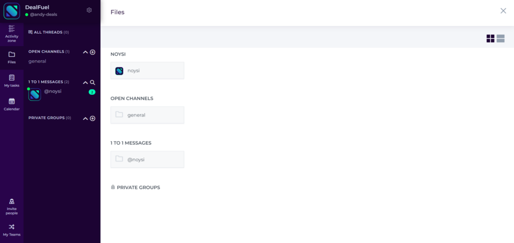 Files Storage Interface - Cloud Collaboration Tools