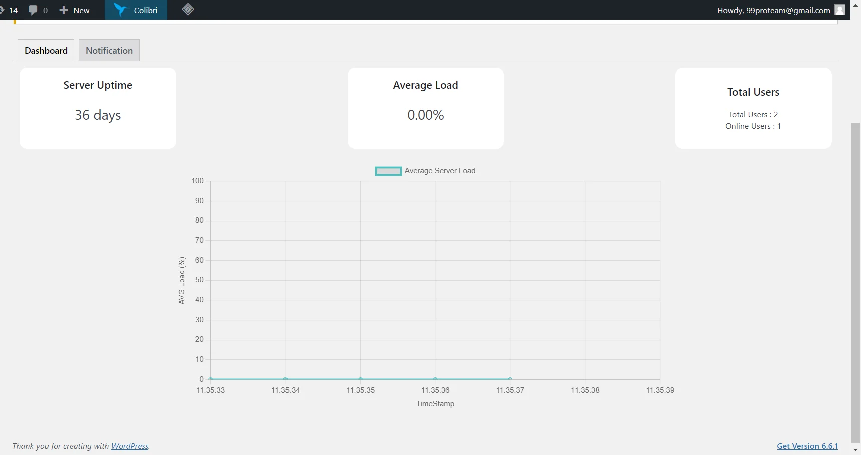 Envoflix Server Status Feaure