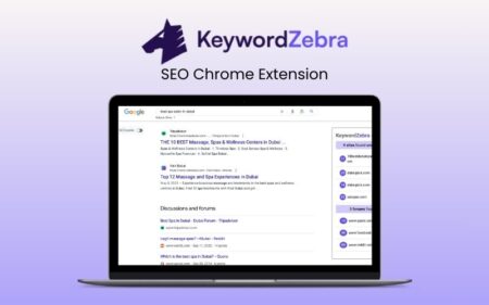 Keyword Zebra - SEO Chrome extension feature image
