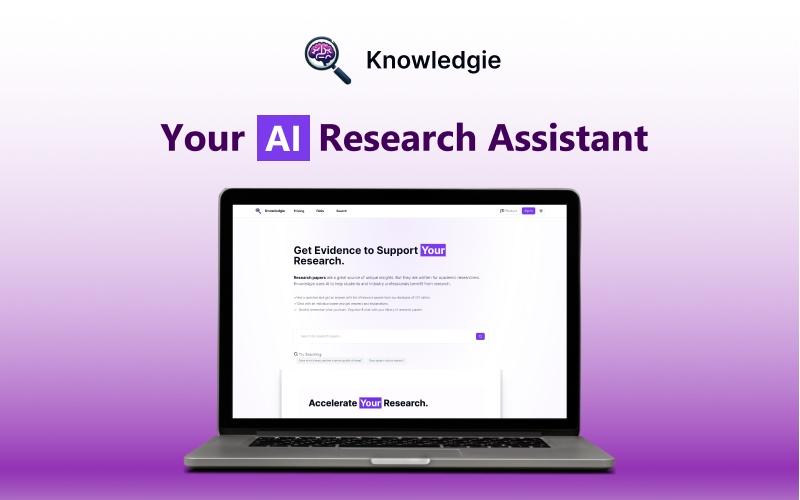 Feature image of Knowledgie - Your AI Research Assistant
