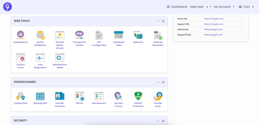 Web Tools and Domain Names in wpGirl - Lifetime WordPress Hosting, fast wordpress hosting, powerful wordpress hosting, wordpress hosting solutions