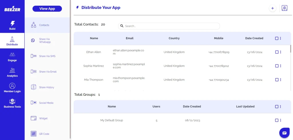 Distribute Your App UI