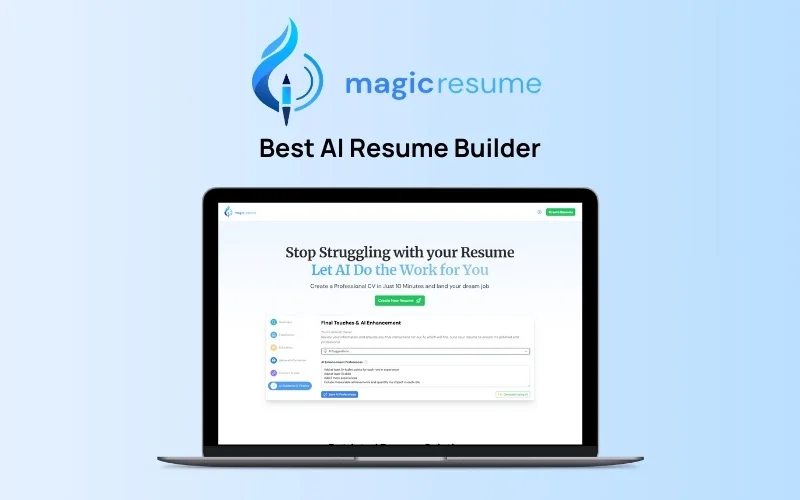 MagicResumeAI Lifetime Deal Feature Image Best Resume Builders