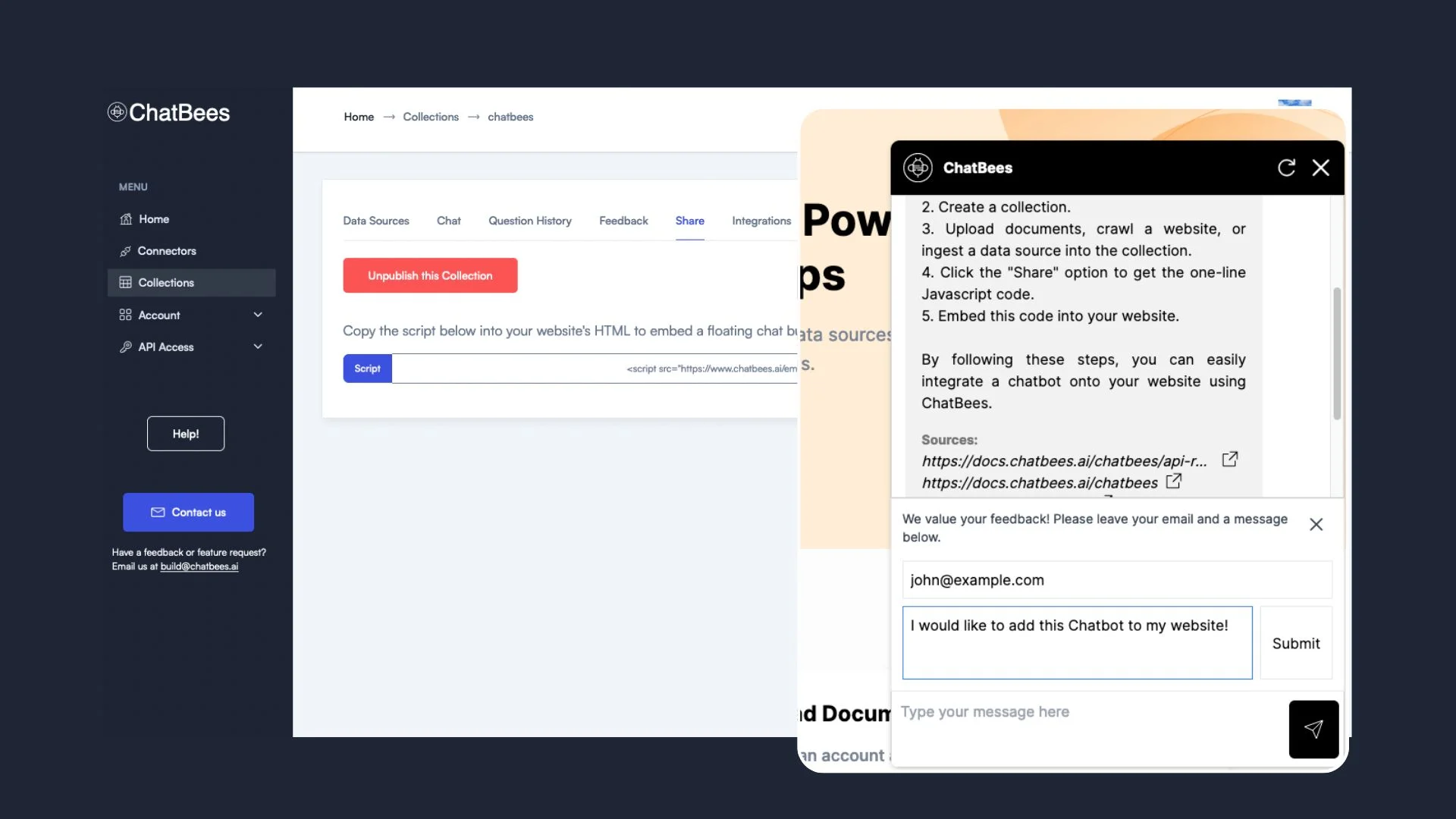 ChatbeesAI-Website-Chatbot-with-Feedback-Lead-3