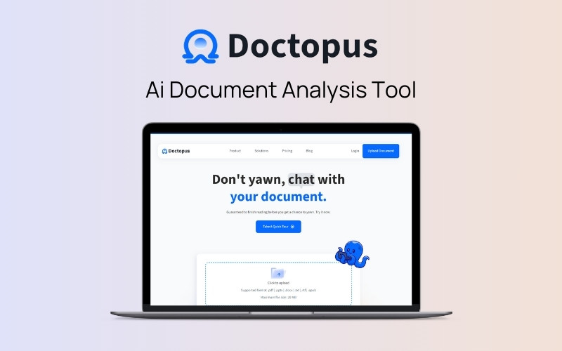 Doctopus - AI Document Analysis Tool Lifetime Deal Feature Image