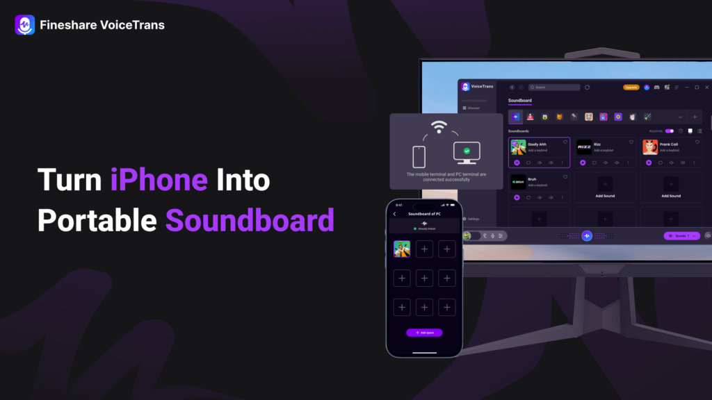 VoiceTrans voice changer Ai - Soundboard tool voicetrans voice changer findshare soundboard