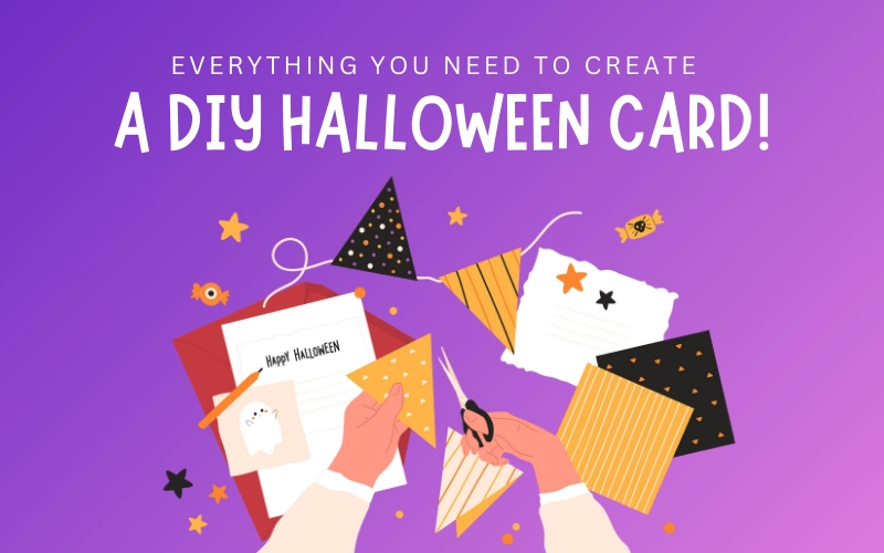 Everything you need to create a DIY Halloween card blog feature image