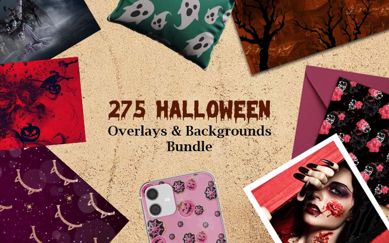 Halloween overlays and backgrounds feature image